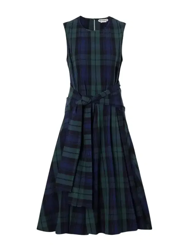 JW Anderson Checked Cotton-cloque Mini Dress