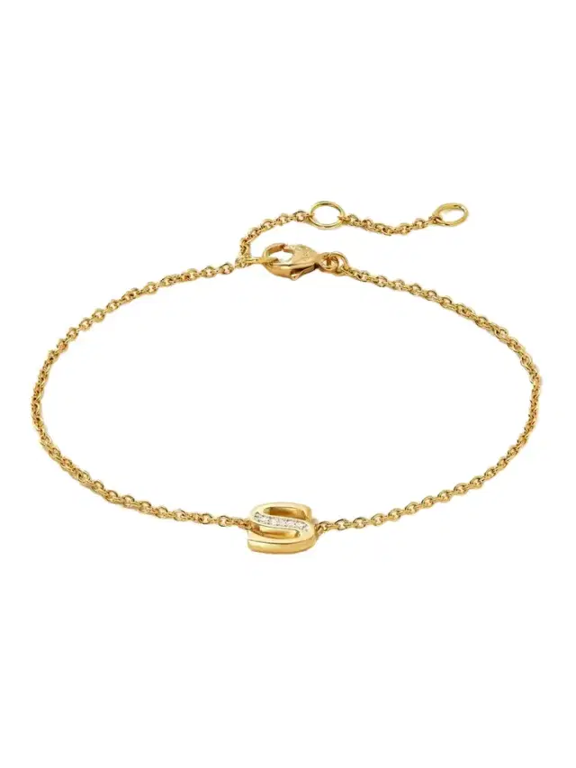 David Yurman 18-karat Gold nd Diamonds Chain Bracelet