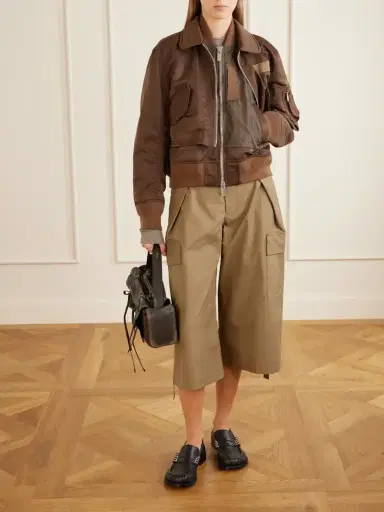 Sacai Cropped Padded Shell Bomber | Thumbnail 2