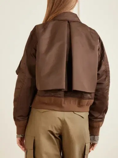 Sacai Cropped Padded Shell Bomber | Thumbnail 4