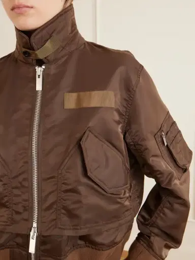 Sacai Cropped Padded Shell Bomber | Thumbnail 5