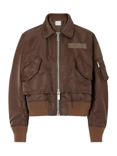 Sacai Cropped Padded Shell Bomber | Thumbnail 1
