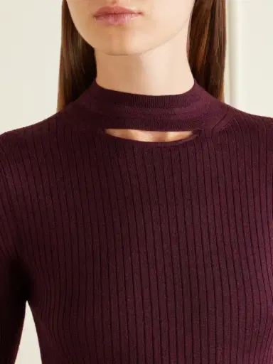 Jil Sander Ribbed Silk And Wool-blend Sweatshirt | Thumbnail 4 Jil Sander Ribbed Silk And Wool-blend Sweatshirt | Thumbnail 4