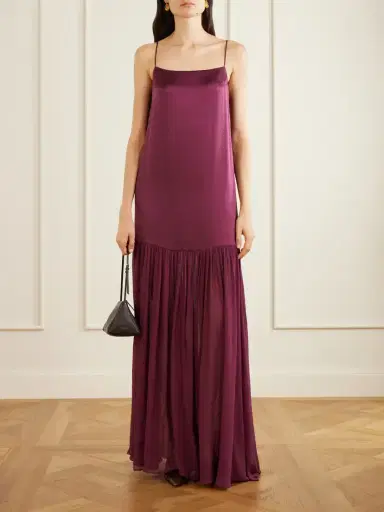 Anine Bing Clementine Silk-blend Voile Maxi Dress | Thumbnail 2 Anine Bing Clementine Silk-blend Voile Maxi Dress | Thumbnail 2
