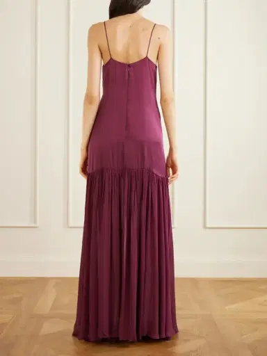 Anine Bing Clementine Silk-blend Voile Maxi Dress | Thumbnail 3 Anine Bing Clementine Silk-blend Voile Maxi Dress | Thumbnail 3