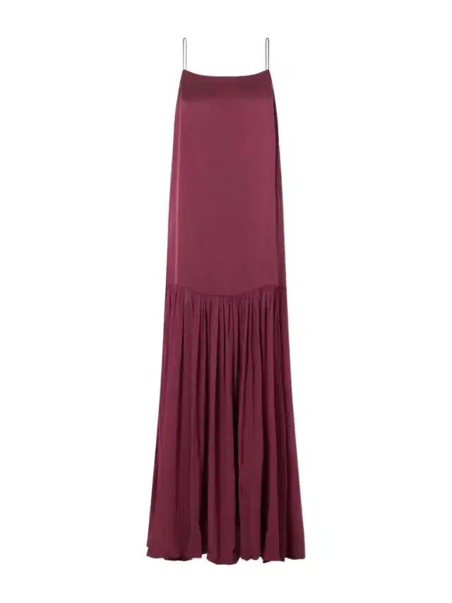 Anine Bing Clementine Silk-blend Voile Maxi Dress