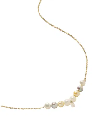 Mizuki 14-karat Gold, Pearl And Diamond Necklace | Thumbnail 1
