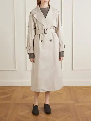 Max Mara Cotton-blend Twill Trench-coat | Thumbnail 3 Max Mara Cotton-blend Twill Trench-coat | Thumbnail 3