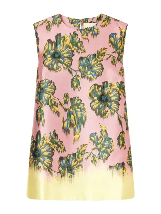 ALÉMAIS Faye Floral-print Twill Top