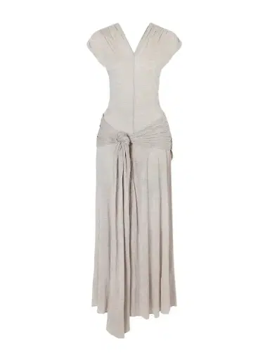 JW Anderson Knot-detail Modal And Cashmere-blend Maxi Dress | Thumbnail 1 JW Anderson Knot-detail Modal And Cashmere-blend Maxi Dress | Thumbnail 1