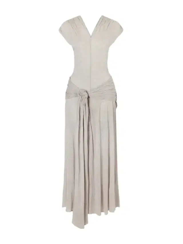 JW Anderson Knot-detail Modal And Cashmere-blend Maxi Dress