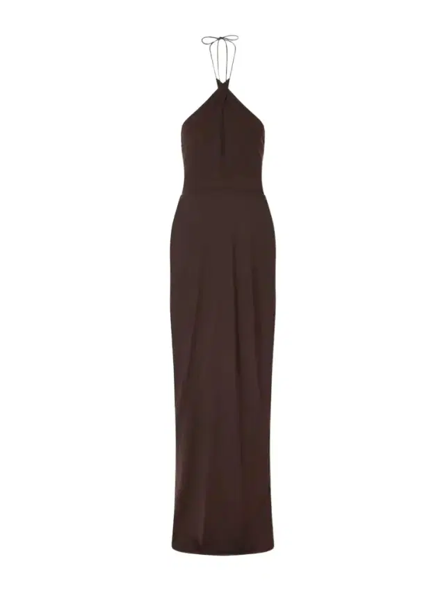 Alex Perry Mesh Halterneck Midi Dress