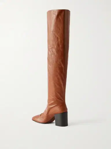 Dries Van Noten Leather Knee Boots | Thumbnail 2 Dries Van Noten Leather Knee Boots | Thumbnail 2