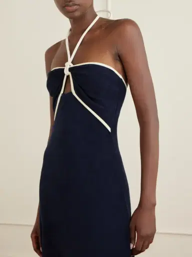 Johanna Ortiz Gleymoon Cut-out Cotton-terry Halterneck Maxi Dress | Thumbnail 4