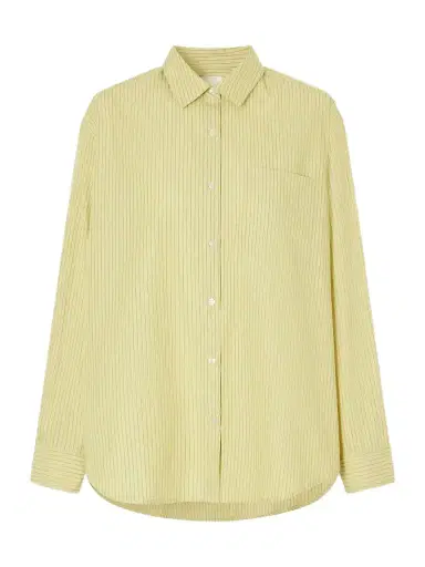 LESET Yoshi Striped Cotton And Lyocell-blend Poplin Shirt | Thumbnail 1