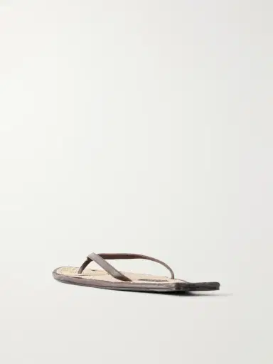 Staud Fish Leather And Raffia Sandals | Thumbnail 3