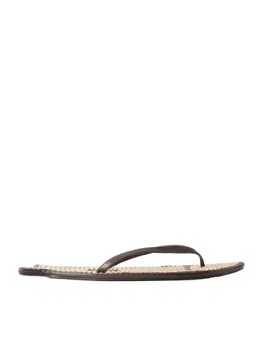 Staud Fish Leather And Raffia Sandals | Thumbnail 1