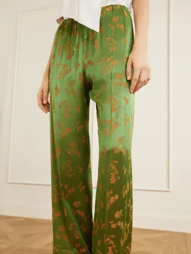 Dries Van Noten Floral-jacquard Satin Wide-leg Pants | Thumbnail 4 Dries Van Noten Floral-jacquard Satin Wide-leg Pants | Thumbnail 4