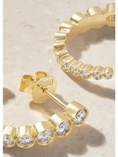 Sophie Bille Brahe Boucle Ensemble 18-karat Recycled Gold Diamond Earrings | Thumbnail 3 Sophie Bille Brahe Boucle Ensemble 18-karat Recycled Gold Diamond Earrings | Thumbnail 3