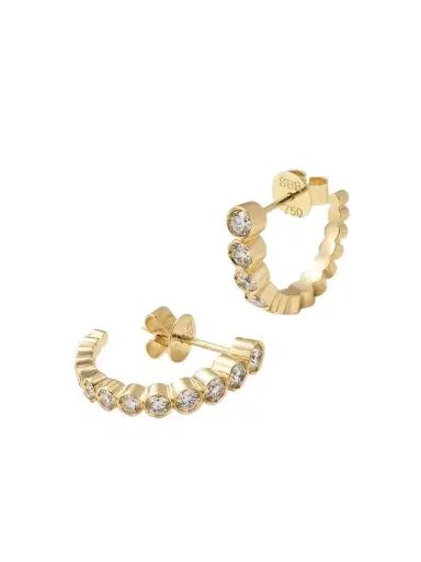 Sophie Bille Brahe Boucle Ensemble 18-karat Recycled Gold Diamond Earrings | Thumbnail 1 Sophie Bille Brahe Boucle Ensemble 18-karat Recycled Gold Diamond Earrings | Thumbnail 1