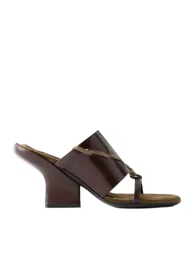 Dries Van Noten Satin-trimmed Leather Mules | Thumbnail 1 Dries Van Noten Satin-trimmed Leather Mules | Thumbnail 1