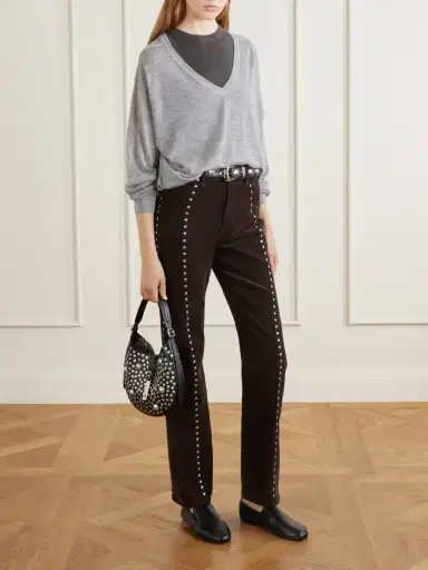 Polo Ralph Lauren Polo Id Studded Leather Shoulder Bag | Thumbnail 3