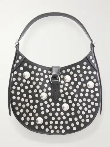Polo Ralph Lauren Polo Id Studded Leather Shoulder Bag | Thumbnail 4