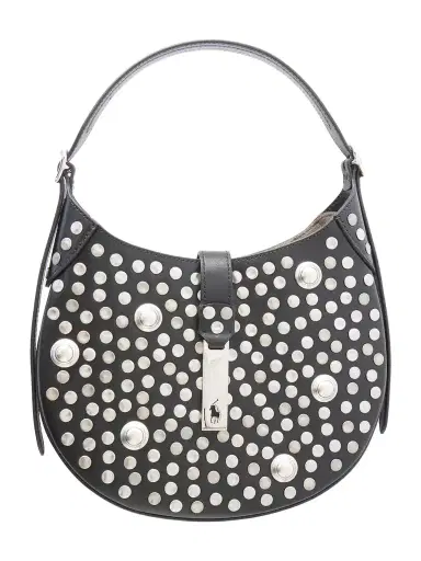 Polo Ralph Lauren Polo Id Studded Leather Shoulder Bag | Thumbnail 1