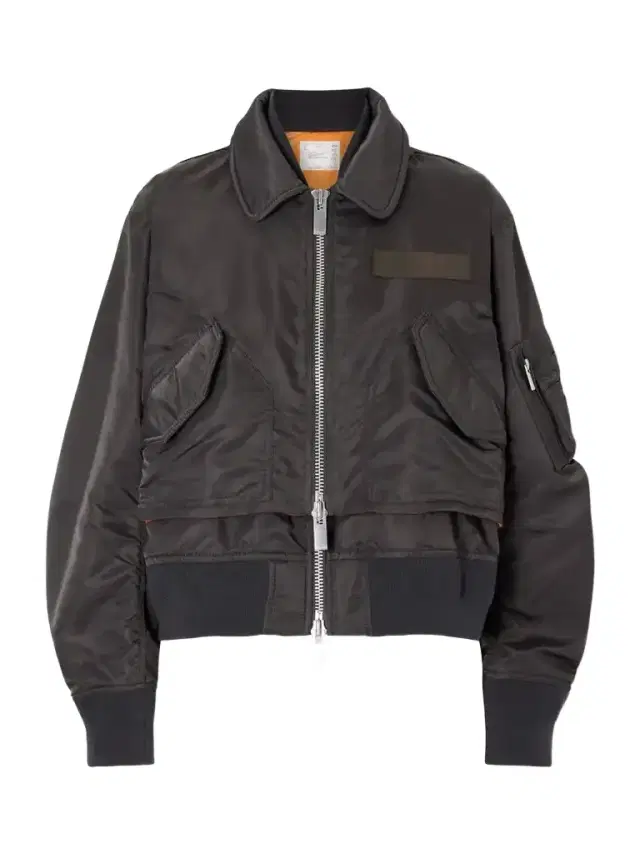 Sacai Cropped Padded Shell Bomber