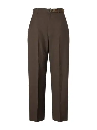 Sacai Pleated Belted Twill Wide-leg Pants | Thumbnail 1