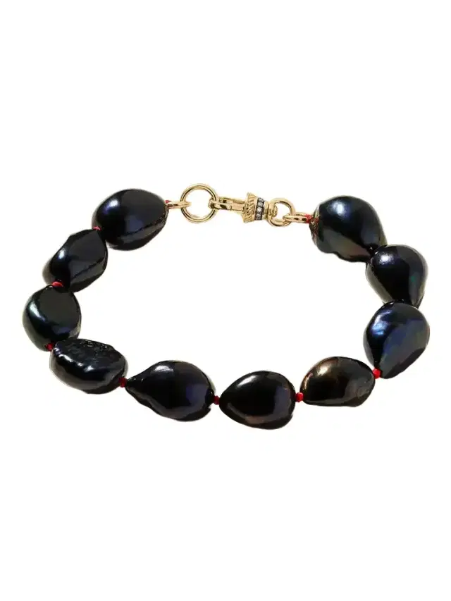 Lucy Delius 14-karat Gold, Diamonds And Pearl Bracelet