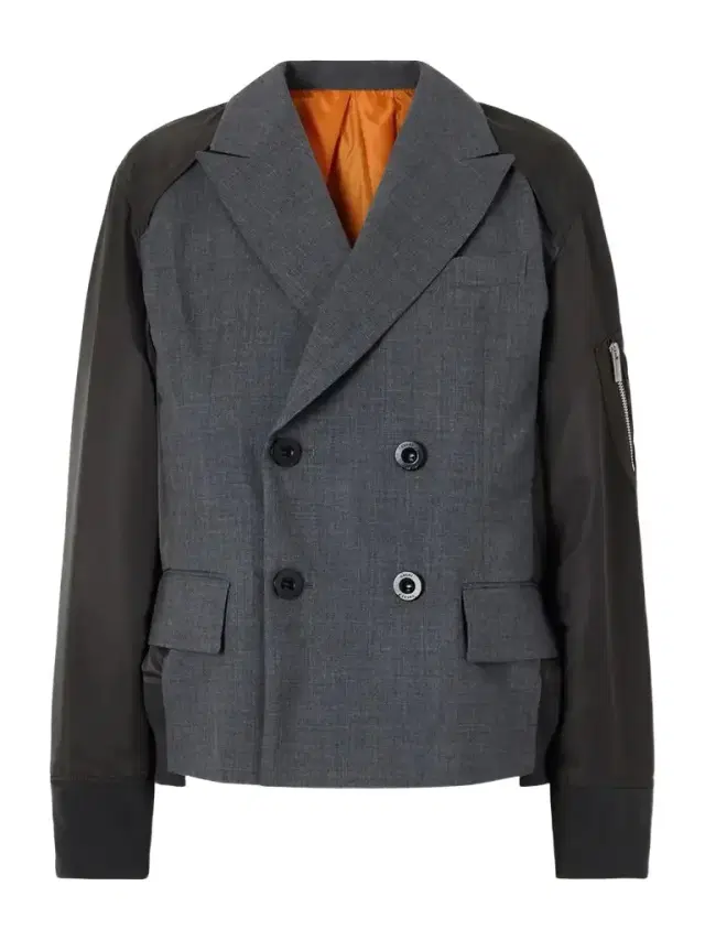 Sacai Shell-trimmed Wool Blazer