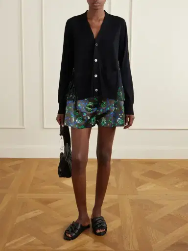 Sacai Floral-print Satin Shorts | Thumbnail 2