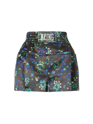 Sacai Floral-print Satin Shorts | Thumbnail 1