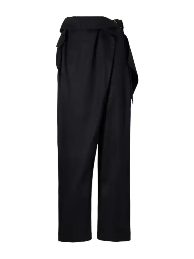 JW Anderson Ruffled Belted Wool Wide-leg Pants