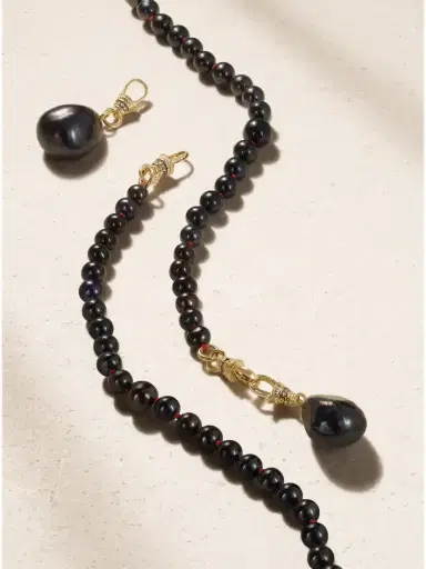 Lucy Delius 14-karat Gold, Pearl And Diamond Beaded Necklace | Thumbnail 3 Lucy Delius 14-karat Gold, Pearl And Diamond Beaded Necklace | Thumbnail 3