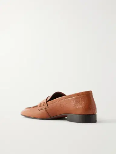 Dries Van Noten Glossed Textured-leather Penny Loafers | Thumbnail 3 Dries Van Noten Glossed Textured-leather Penny Loafers | Thumbnail 3