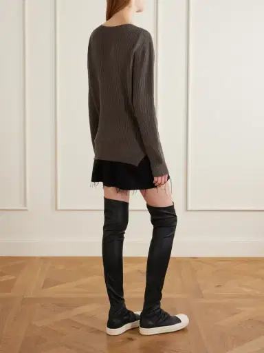 Rick Owens Cable-knit Wool Sweater | Thumbnail 3 Rick Owens Cable-knit Wool Sweater | Thumbnail 3