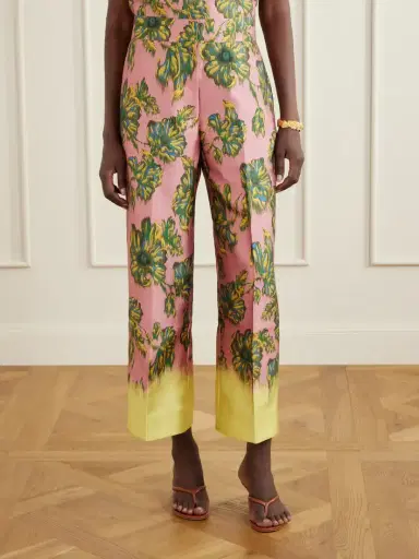 ALÉMAIS Faye Floral-print Twill Wide-leg Pants | Thumbnail 3
