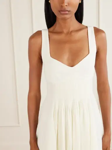 JW Anderson Pleated Gathered Crepon Mini Dress | Thumbnail 4 JW Anderson Pleated Gathered Crepon Mini Dress | Thumbnail 4