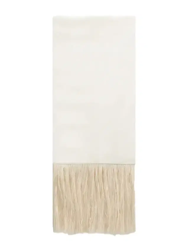 Le Sundial The Opera Fringed Silk Scarf