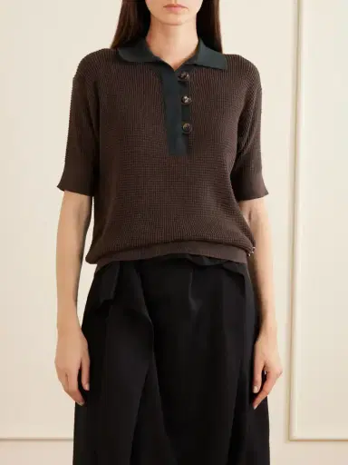JW Anderson Cotton-blend Polo Shirt | Thumbnail 3 JW Anderson Cotton-blend Polo Shirt | Thumbnail 3