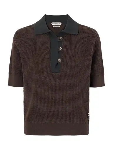 JW Anderson Cotton-blend Polo Shirt | Thumbnail 1 JW Anderson Cotton-blend Polo Shirt | Thumbnail 1