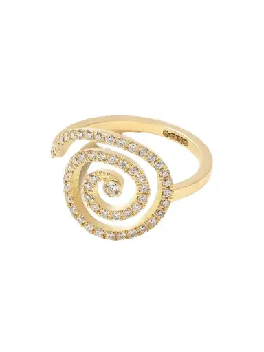 Ileana Makri Spira 18-karat Gold Diamond Ring | Thumbnail 1