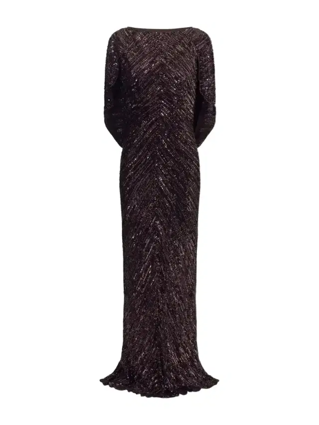 Jenny Packham Sakari Cape-effect Embellished Tulle Gown