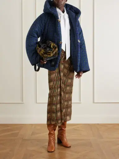 Dries Van Noten Hooded Checked Padded Cotton-flannel Jacket | Thumbnail 2 Dries Van Noten Hooded Checked Padded Cotton-flannel Jacket | Thumbnail 2