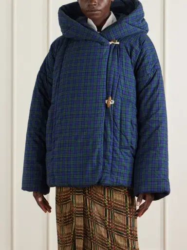 Dries Van Noten Hooded Checked Padded Cotton-flannel Jacket | Thumbnail 5 Dries Van Noten Hooded Checked Padded Cotton-flannel Jacket | Thumbnail 5