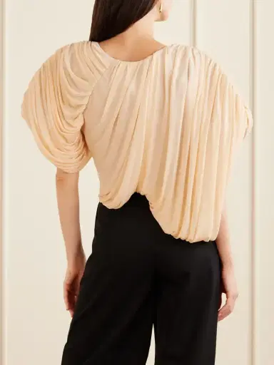 Maticevski Draped Chiffon Blouse | Thumbnail 3
