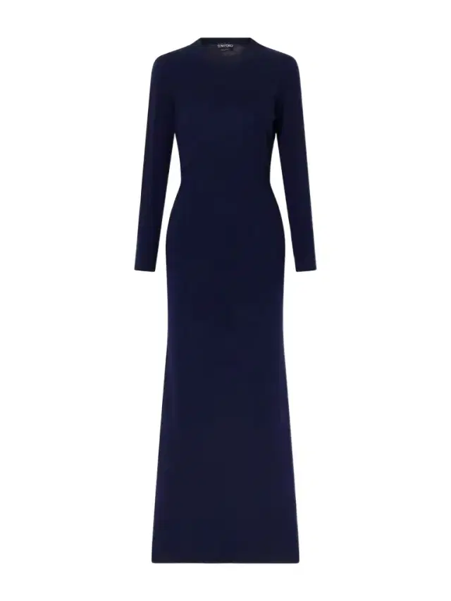 Tom Ford Cashmere And Cotton-blend Knitted Maxi Dress