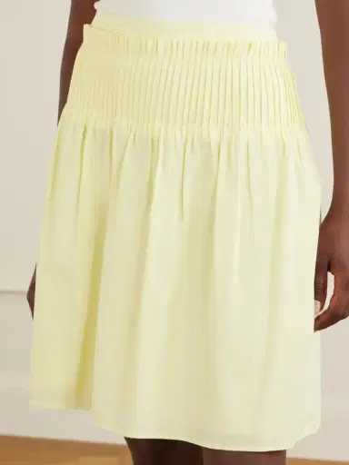 SIR. Rochelle Pintuck Cotton Midi Skirt | Thumbnail 4